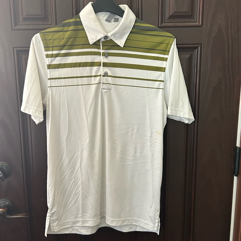 Ashworth Men’s Golf Polo In White/Army Green In Size Small⛳️